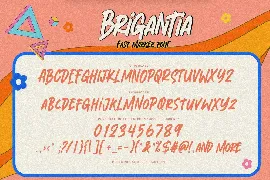 Brigantia - Fast Marker Font