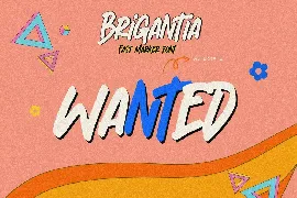 Brigantia - Fast Marker Font