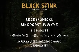 Black Stink Advertisement Font