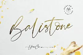 Balistone handwritten font