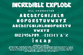 Incredible Explode font