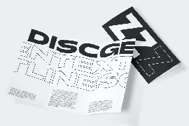 Discgent - Modern Extended Bold Display Sans font