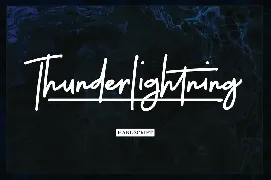 Thunderlightning Script font