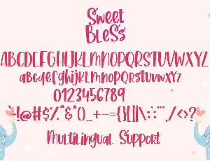 Sweet Bless- Handwritten Font