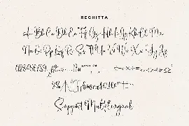 Reghitta font