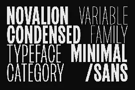 Novalion font