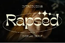 Rapsed â€“ Display Typeface font