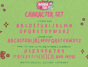 Bobba Tea - Fun Display Font