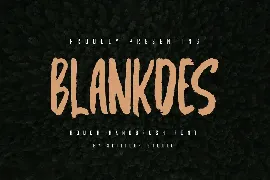 Blankdes - Rough Handbrush Font