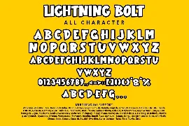 Lightning Bolt - Decorative Retro Display Font