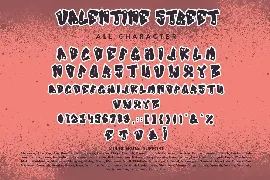 Valentine Street font