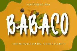 Babaco font