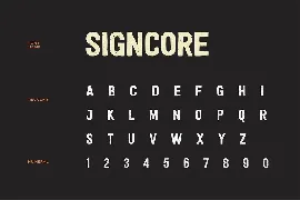 Signcore Sans Serif Texture Font