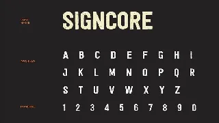 Signcore Sans Serif Texture Font