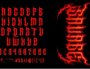 SabsoR Metal Horror Font