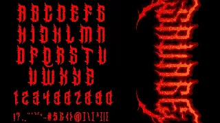 SabsoR Metal Horror Font