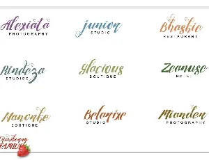 Strawberry Juice font