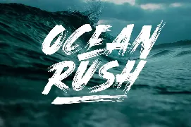 Ocean Rush - Brush Font