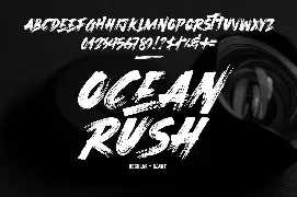 Ocean Rush - Brush Font