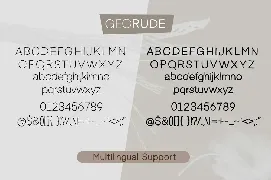 Georude font