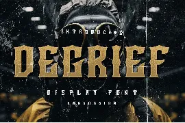 DEGRIEF Vintage Display Font