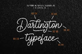 Darlington - Vintage Monoline font