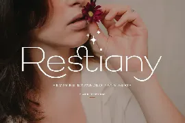 Restiany - Beauty Elegant Expanded Sans Serif font