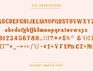 Delight Muffin font