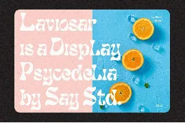 Laviosar font