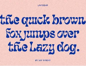 Laviosar font