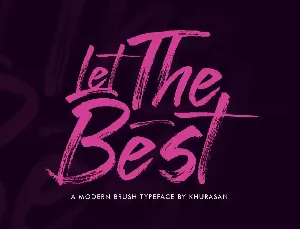 Let The Best font