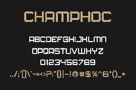 Champhoc font