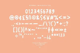 Organic Peach - Blurred Handwritten font