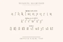 Gracious Bowing font