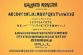 Naughty Monster font