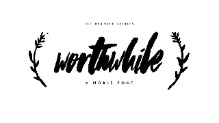 Worthwhile Font