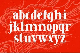 Golden Dragon - Hand-drawn Serif font