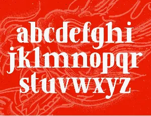 Golden Dragon - Hand-drawn Serif font