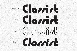 Classist sans serif font