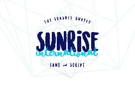 Sunrise International (Typeface) font