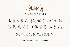 Shianty font