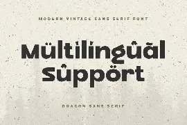 Dragon Sans Serif - Modern Vintage Sans Serif Font