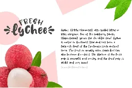 Fresh Lychee font