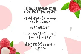 Fresh Lychee font