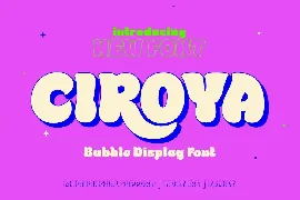 Ciroya - Bubble Font