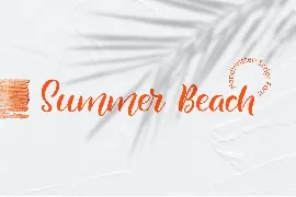 Summer Beach Handwritting Font