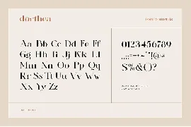 Dorthea font