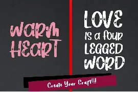 Heart Love - Crafty Lovely Font Duo