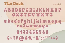 The Duck - Groovy Retro Font