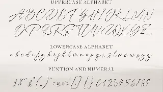 Raster Signature Font